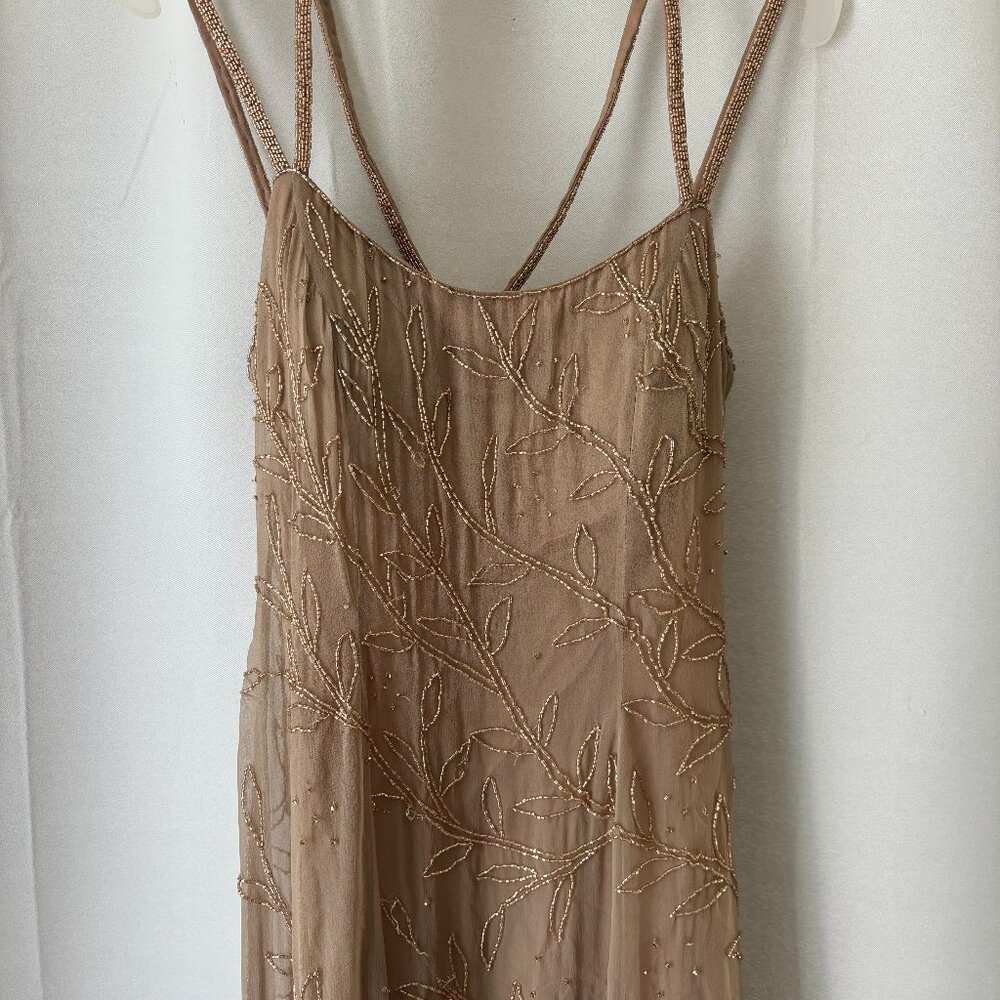 beaded formal dress